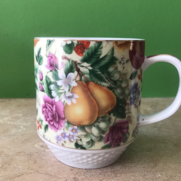Edimbourg Porcelain - Flower mug - Picture 2 of 4